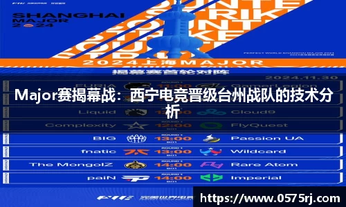 Major赛揭幕战：西宁电竞晋级台州战队的技术分析