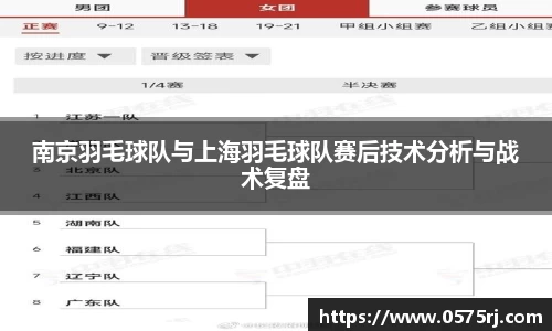南京羽毛球队与上海羽毛球队赛后技术分析与战术复盘